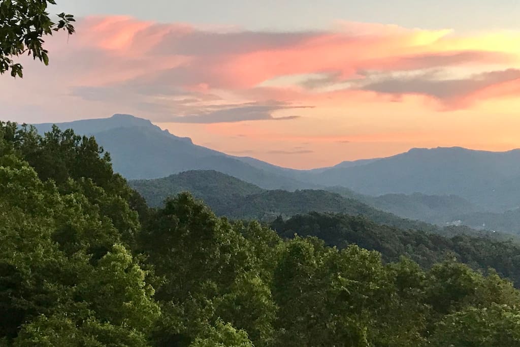 Grandfather Mountain at dusk