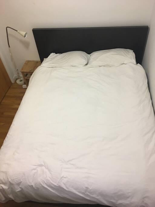 Queen sized bed