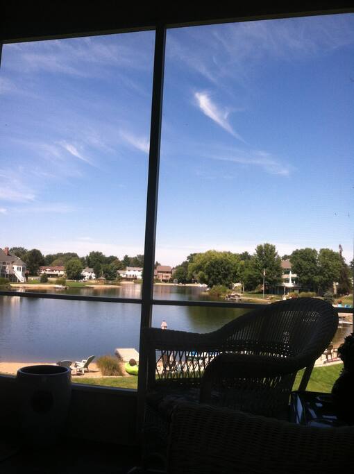 View from screened in porch