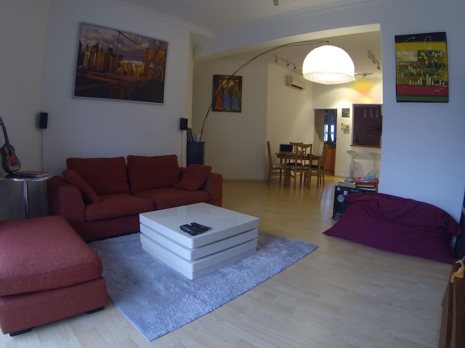 Cozy and Spacious living room. Fully equipped with 47" Smart TV and high speed internet