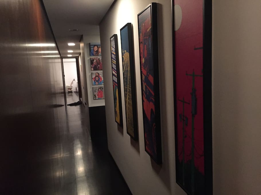 Hallway leading to bedrooms