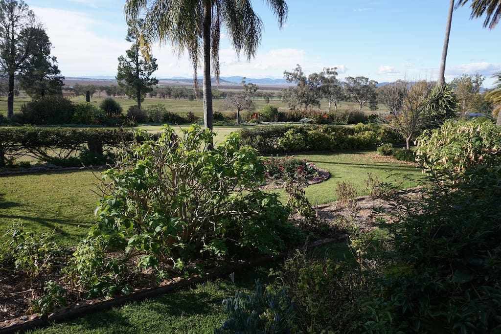The garden and view from front terrace