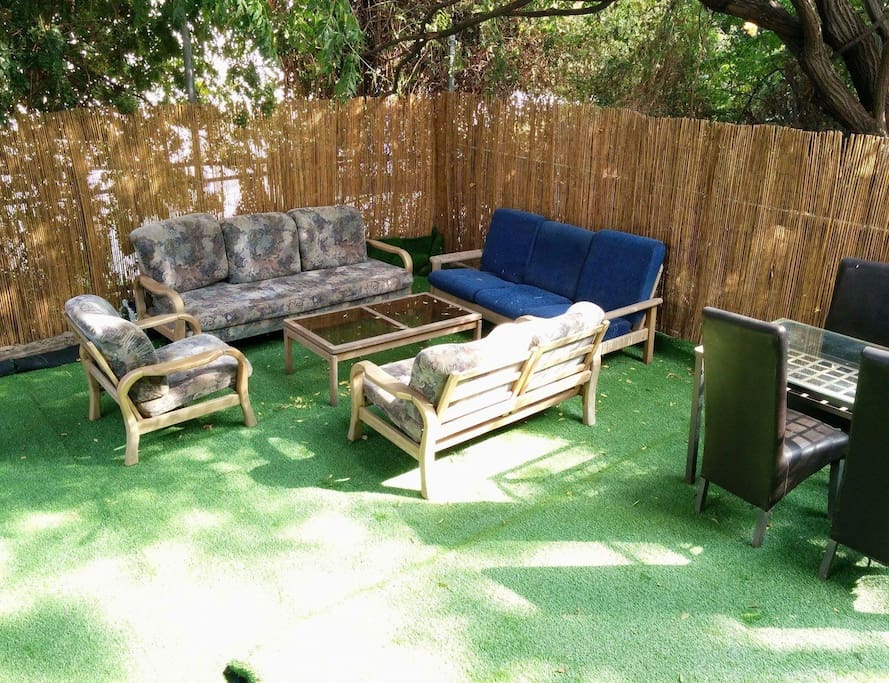 Lovely private yard. Perfectly shaded and chilled during the summer.