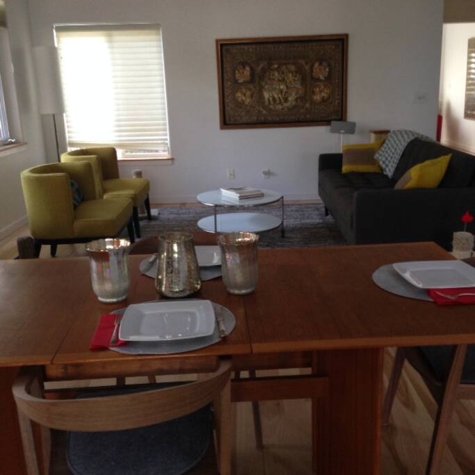 Dining room looking towards living room