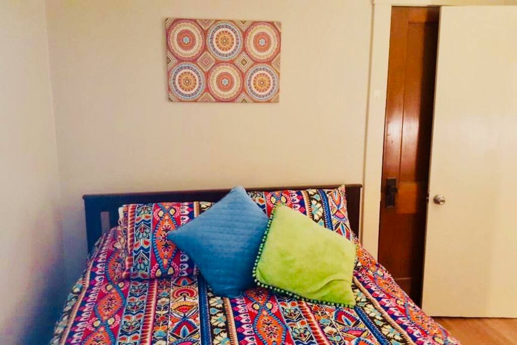 Comfy queen-sized bed!