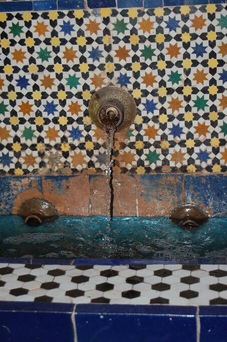Fountain in the courtyard