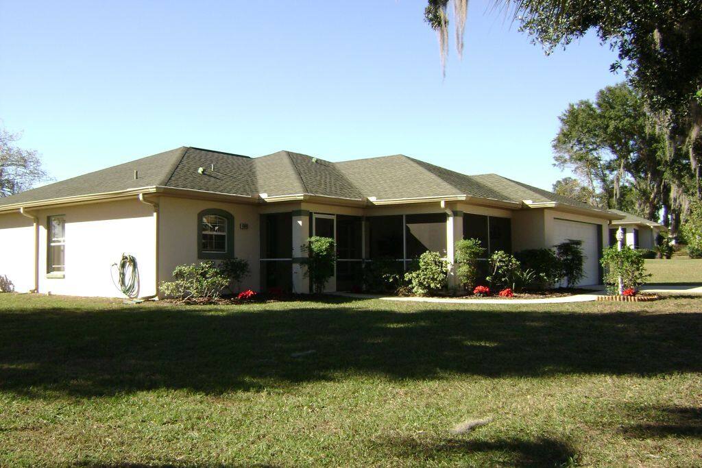 Entrance side of house