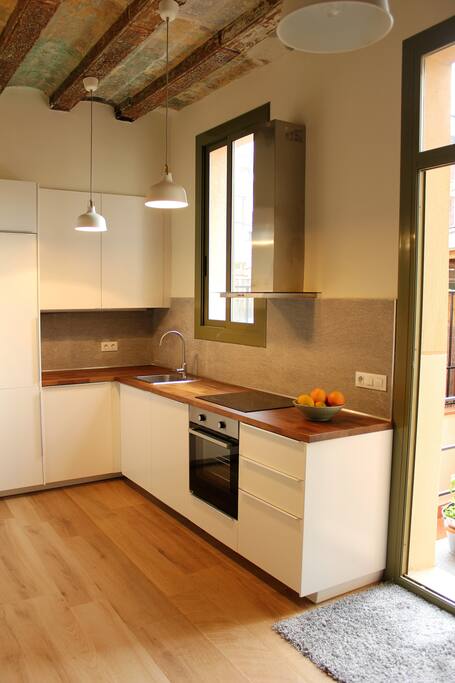 Kitchen and living room