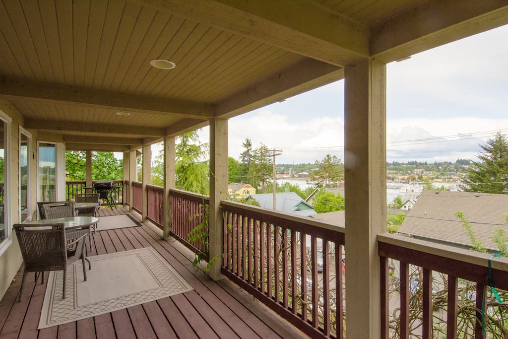 Deck over looking downtown