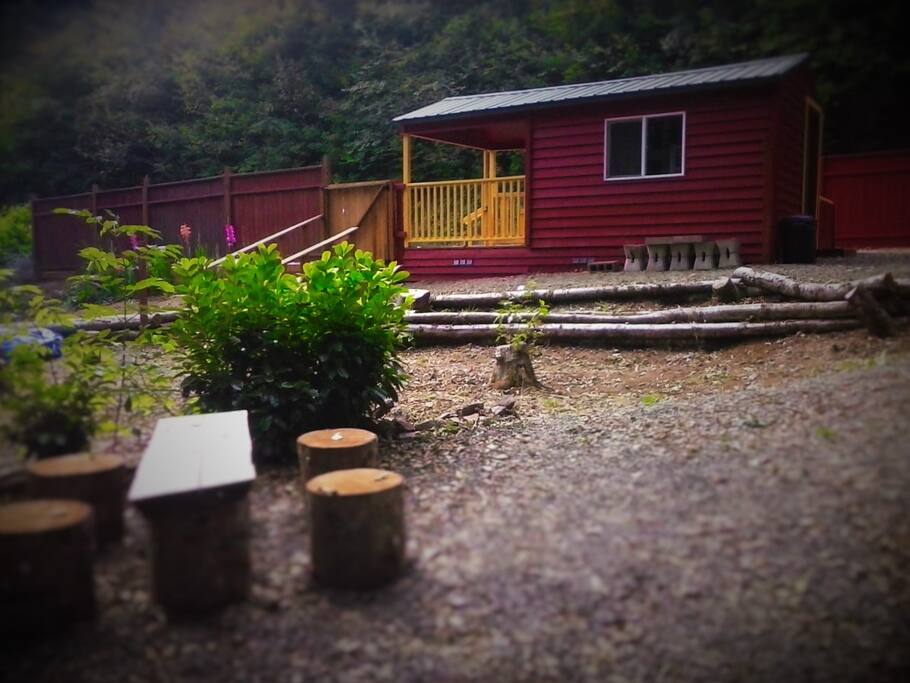 Our outdoor table and chairs