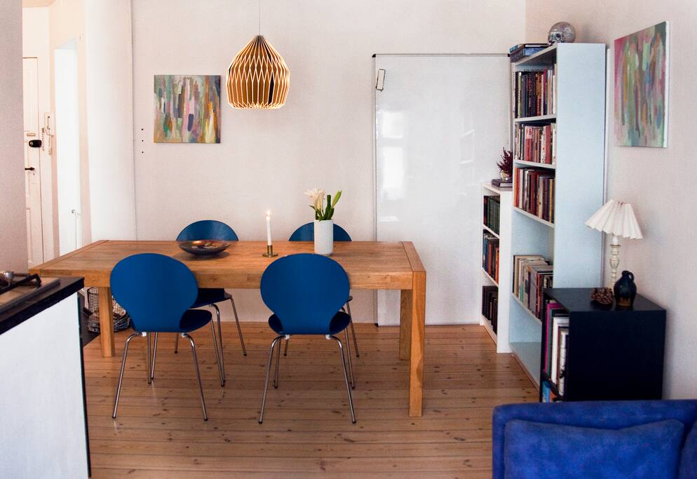 Dining place in the living room.