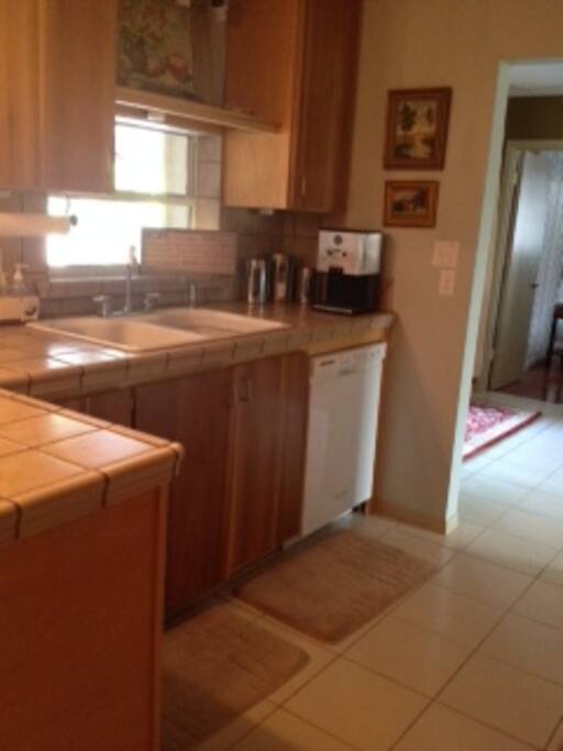 fully stocked kitchen and all appliances