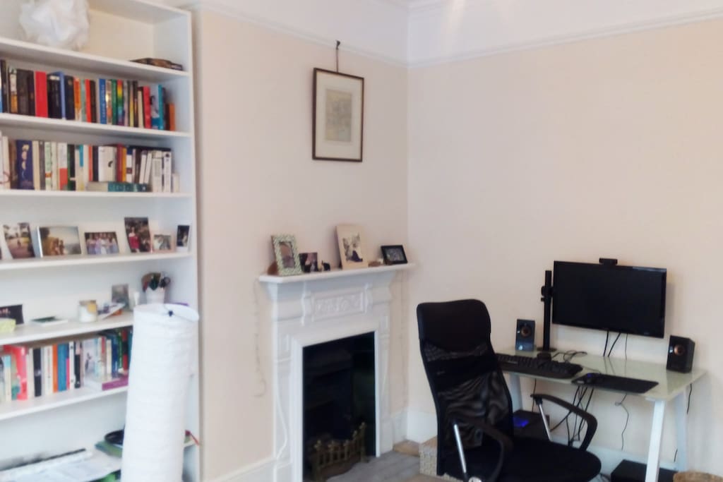 Desk & Fire Place