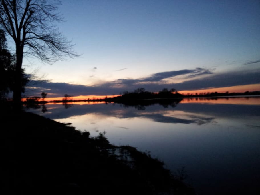 incredible sunsets and star gazing from the deck of the cabin