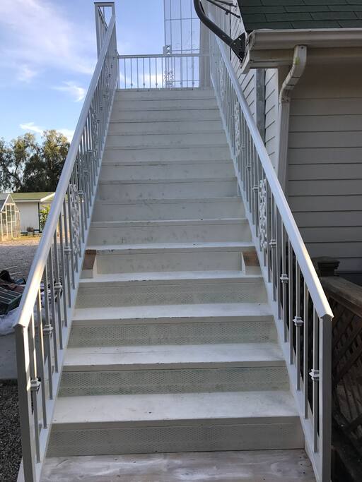 Stairs to Guest House.