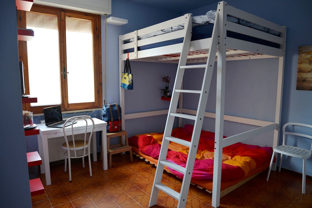 Vista con divano-letto aperto/Wiew with sofa-bed opened