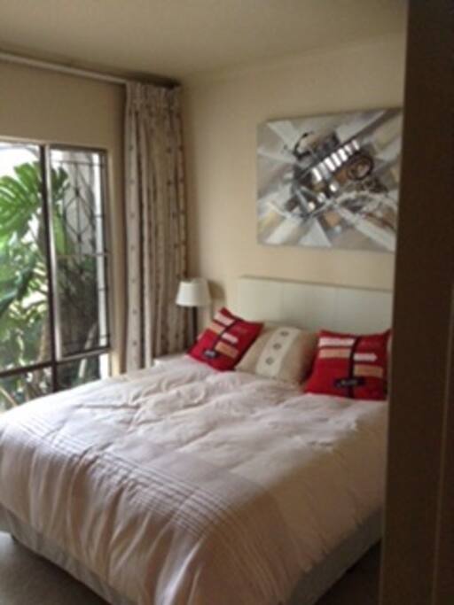 1st bedroom . Queen bed