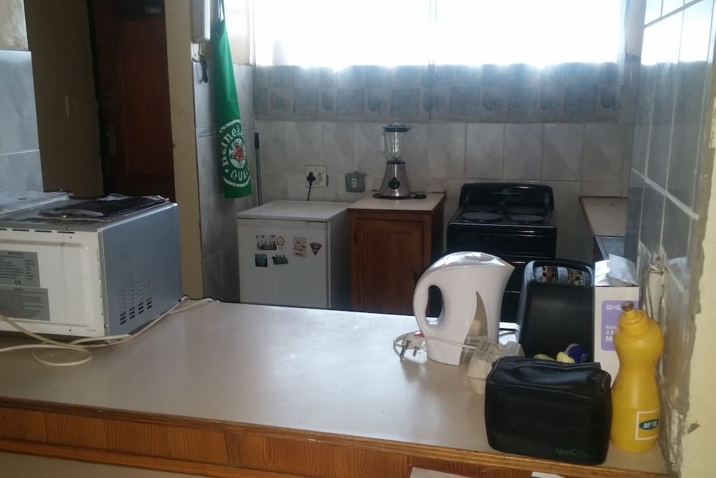 Fully equipped kitchen for self- catering