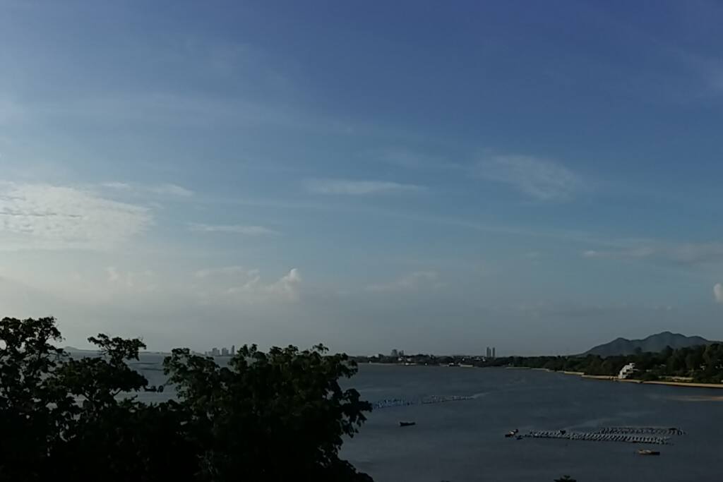Panoramic sea view from balcony