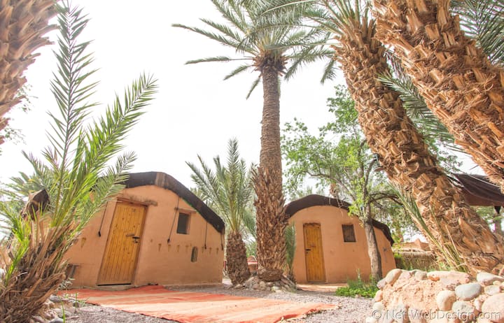 Private berber traditional tent in eart of nature