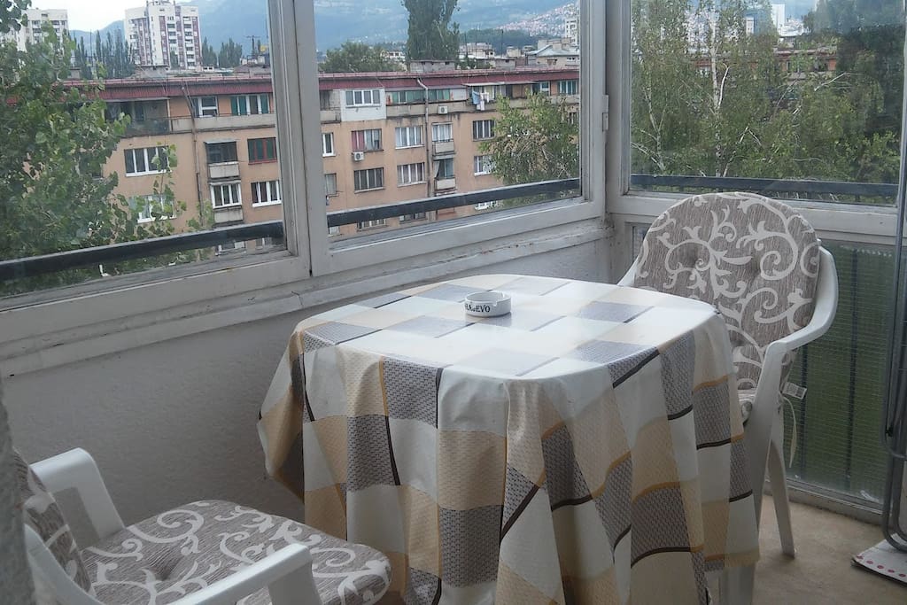 Balcony for breakfast