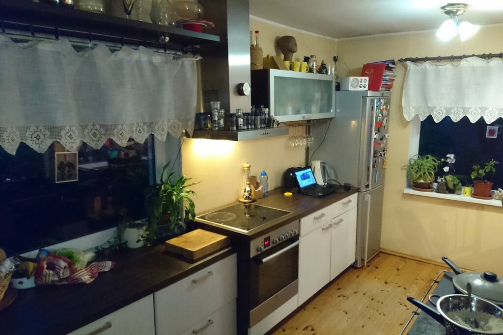 Our kichen with all you need. If you like cook, just do it :)