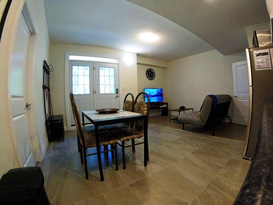Entrance + Common Area (view from Kitchen)