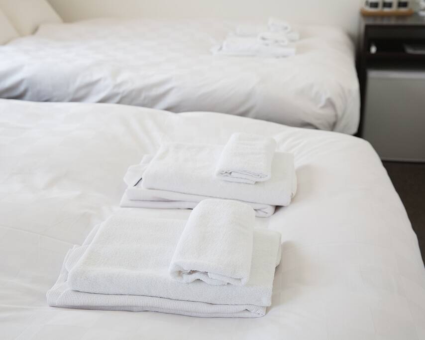 Towels are provided.