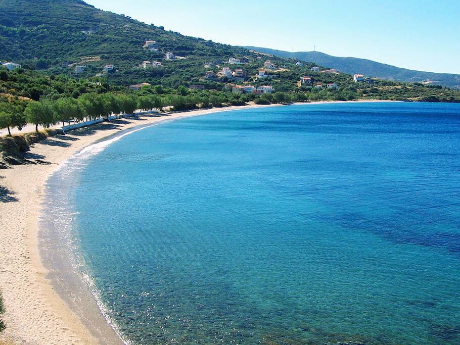 sandy beach "Kokkini" South Euboea