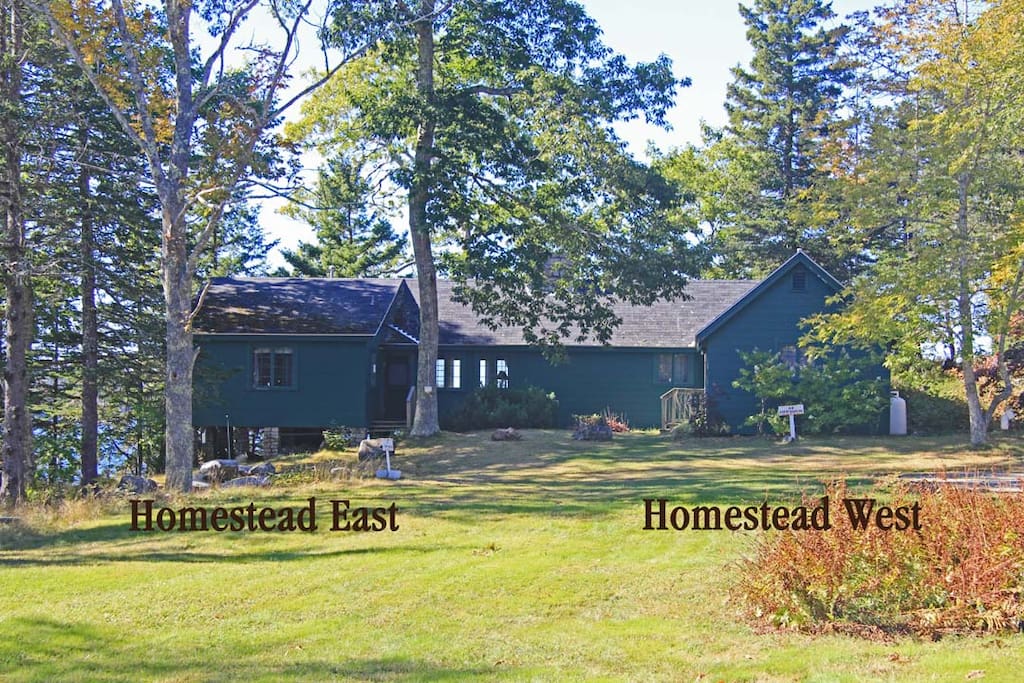 Homestead East and Homestead West are each one side of this duplex. It is great for families or groups. It is connected by a double door passage hall.