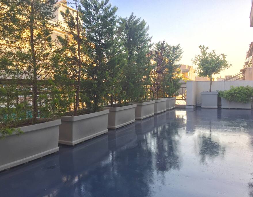 40m² balcony