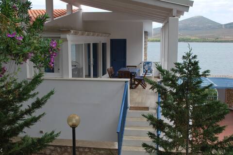 The terrace overlooking the sea. Porto Conte, Alghero.