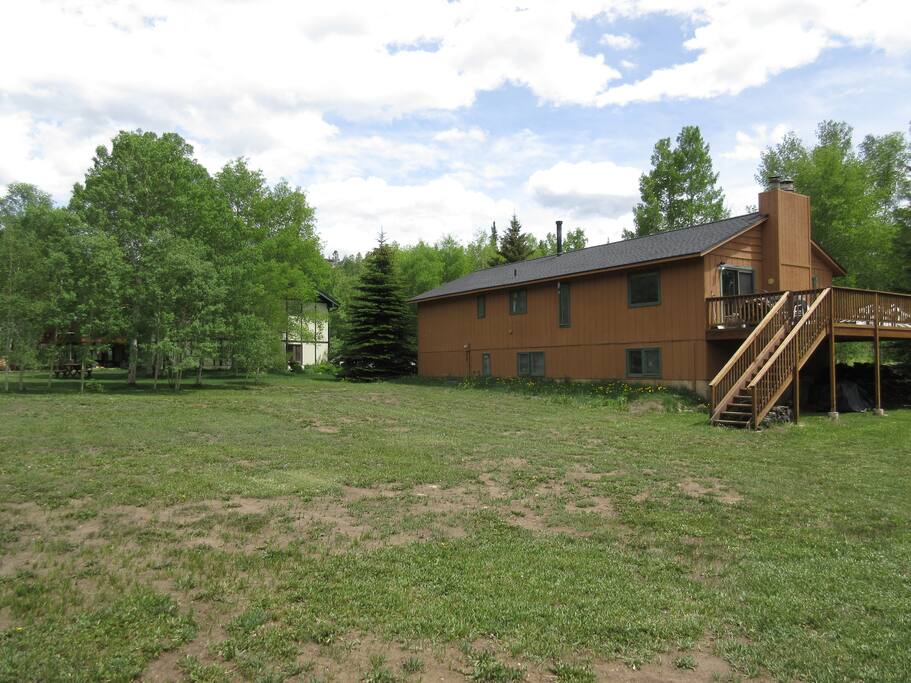 Large back yard