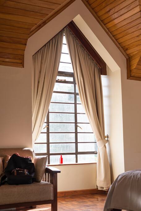 High ceilings in every room.