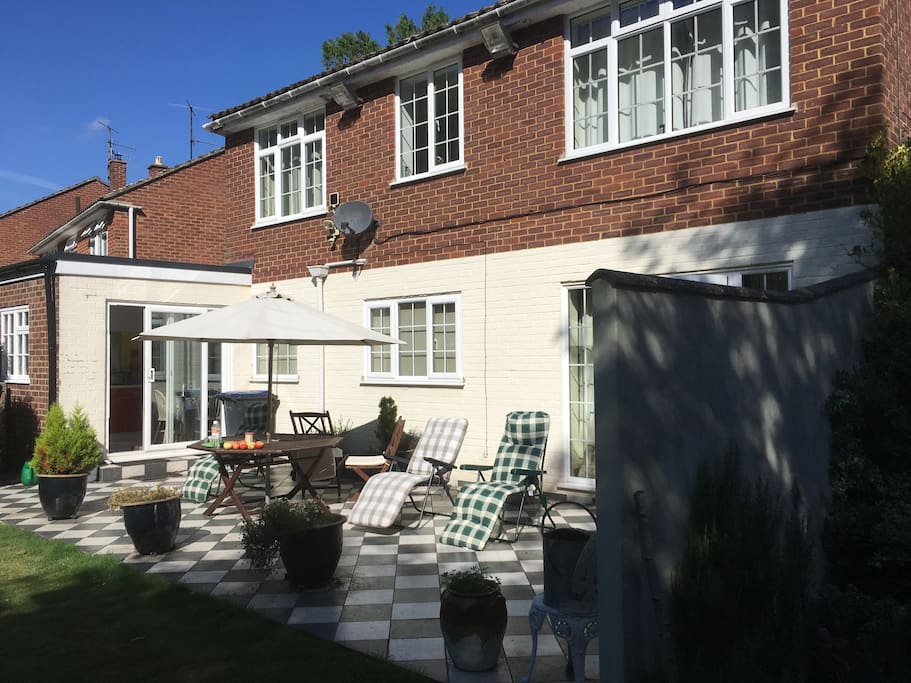 The patio - ideal for sunbathing or chilling out