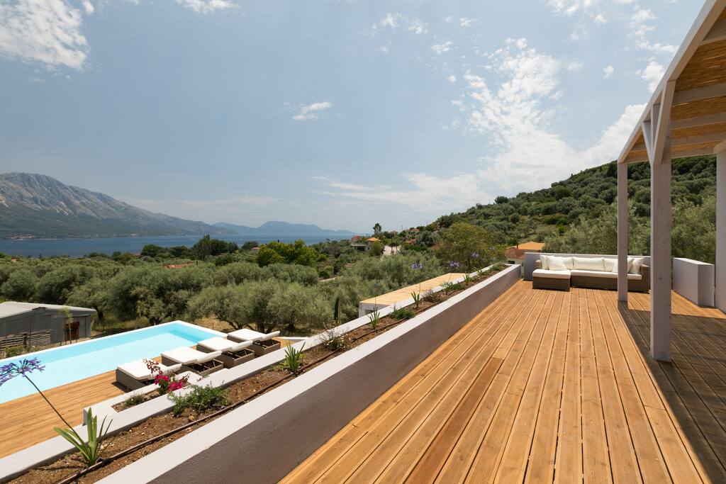 Sunbeds for soaking up the Greek sun