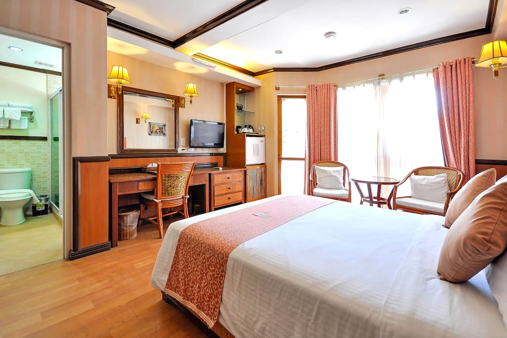 A Poolside Room, just steps away from White Beach Station 2.