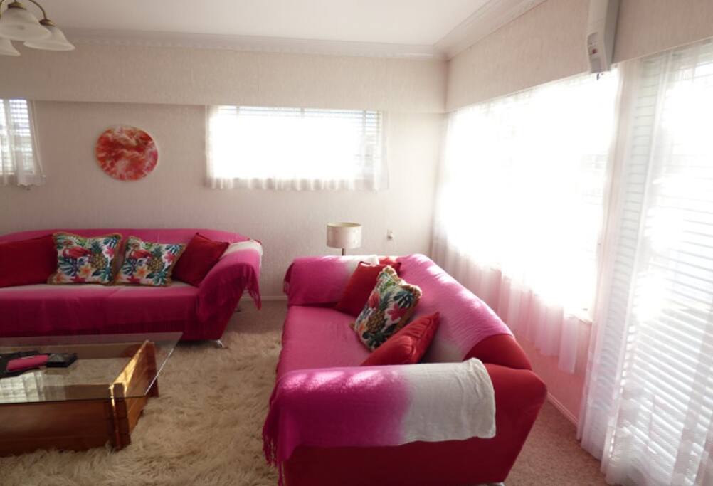 Lounge room has sun all day.