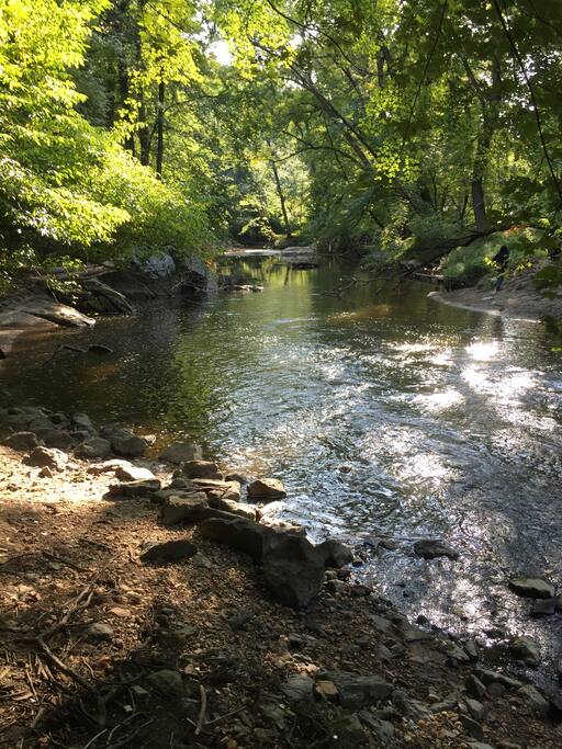 Rock Creek National Park at foot of hill