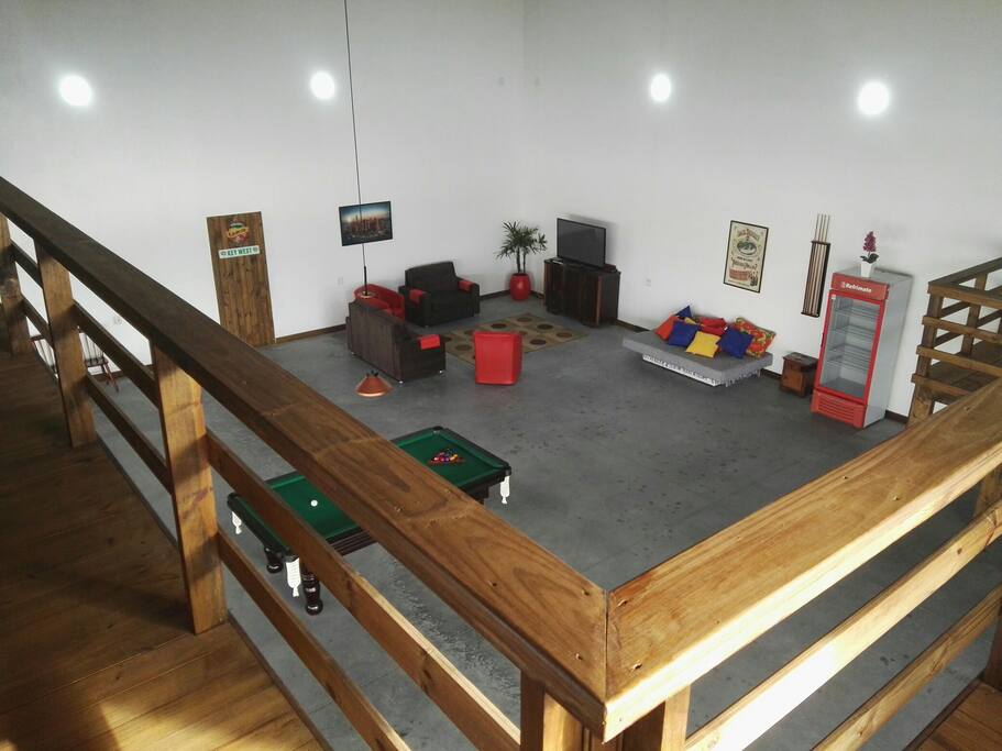 vista aérea da sala.