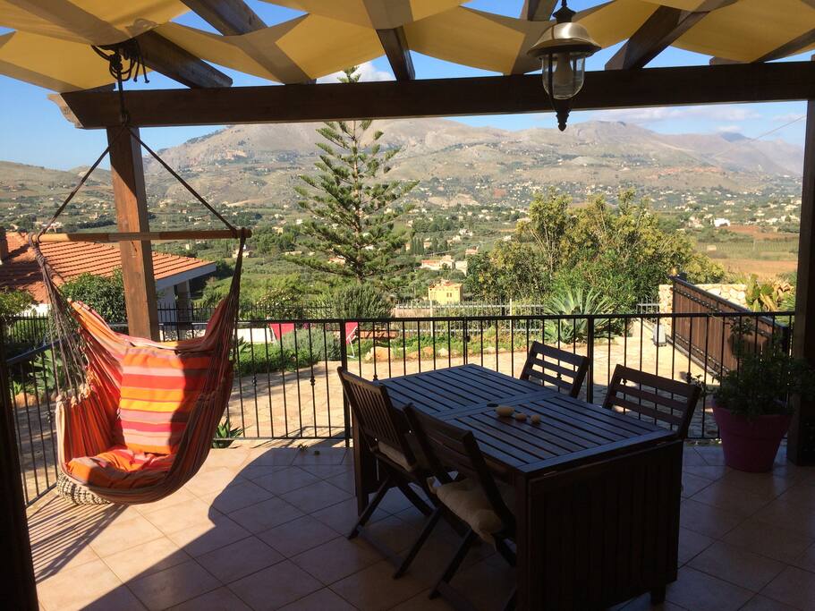 Terrazza con amaca
