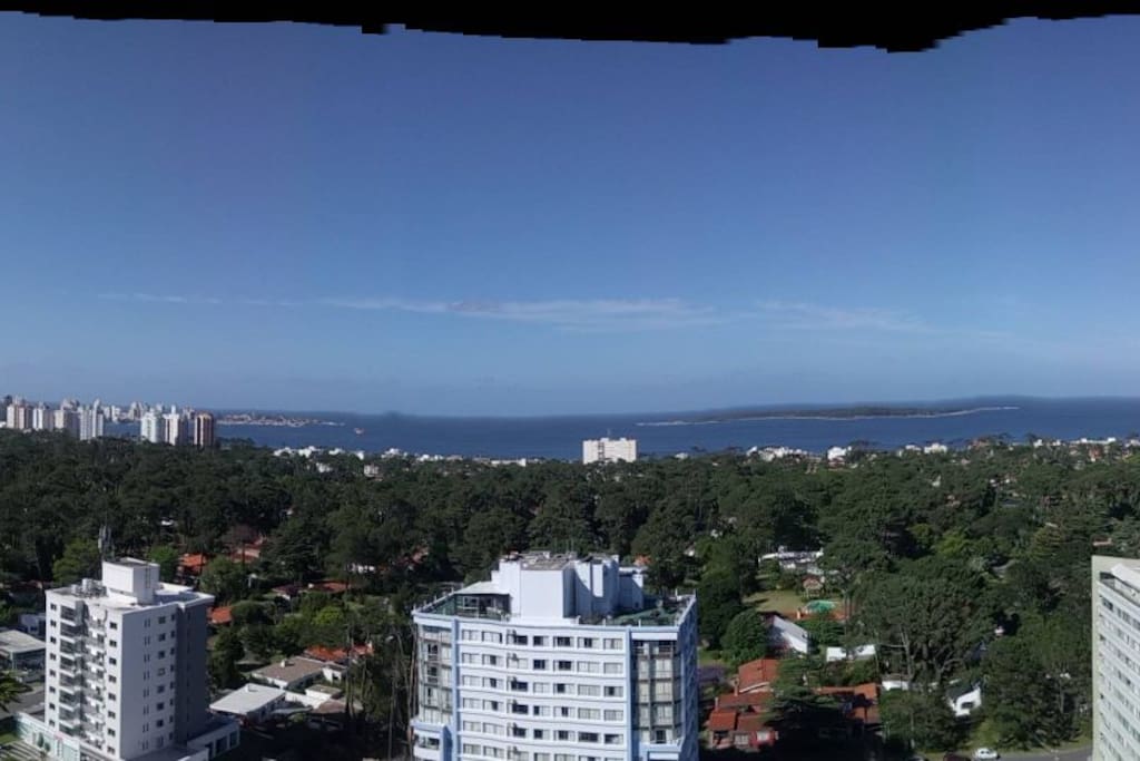 Vista desde terraza en piso 20