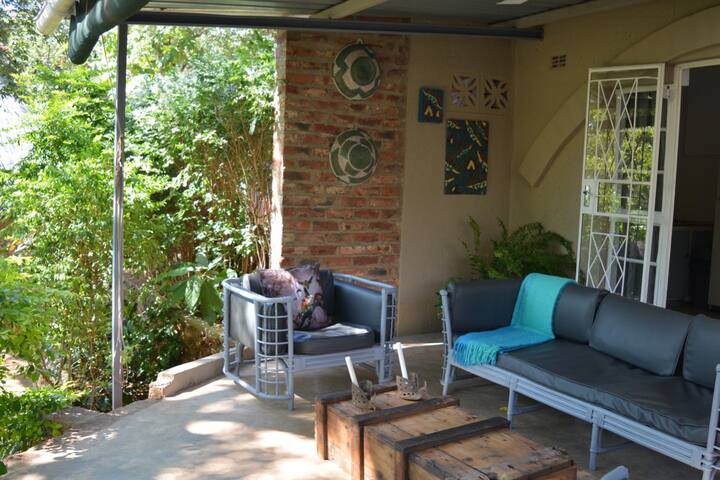 Spacious patio to relax and chill.