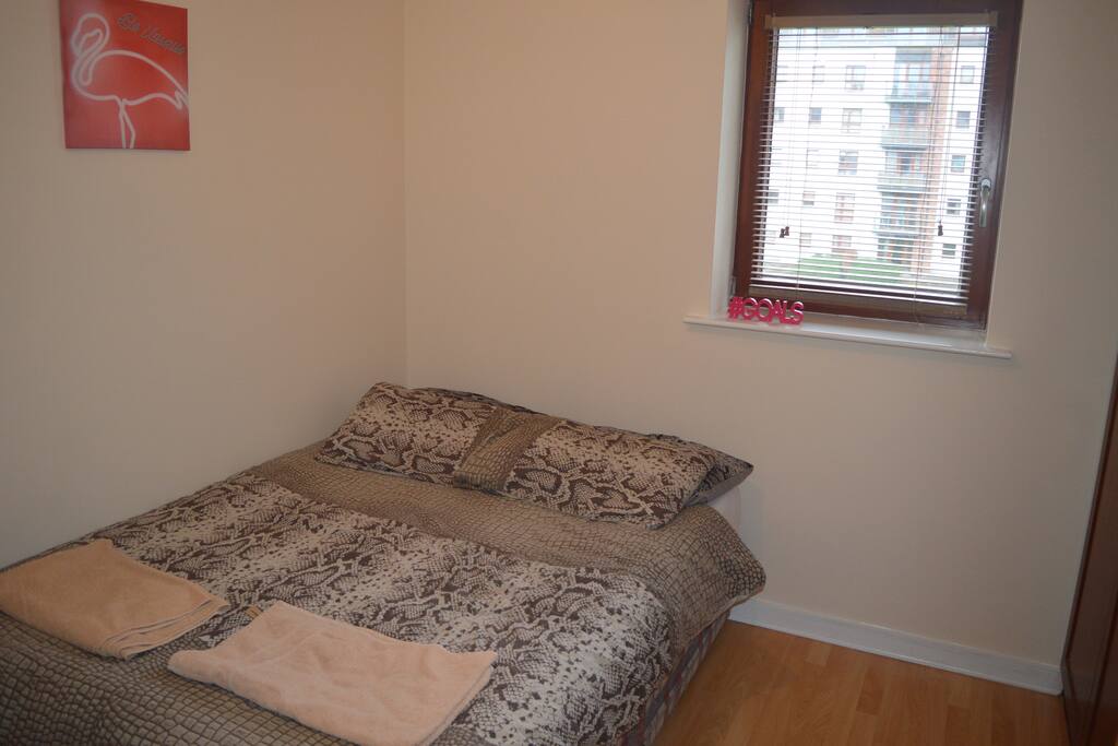 master bedroom with double bed