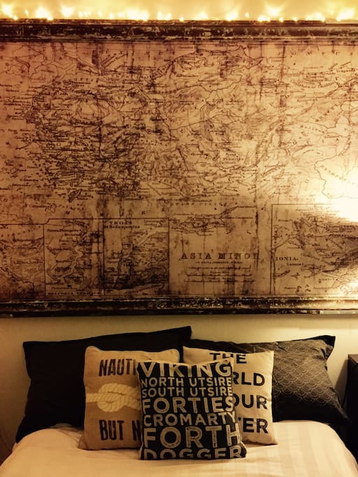 The bedroom, with a nautical theme ⏳⚓️