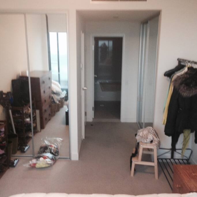 Your Bedroom- view from otherside of the bed.