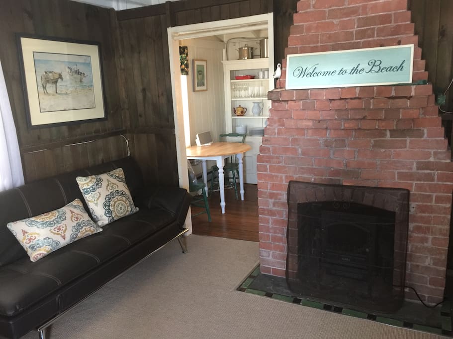 Living Room with convertible couch