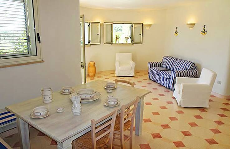 Beautiful house covered like in “Trullo” style