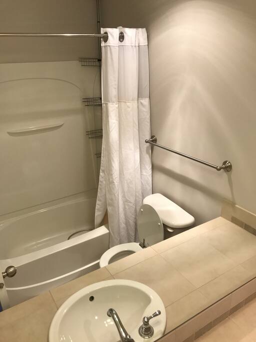Your bath. Sink, toilet, tub/shower