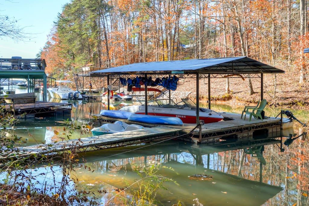 Enjoy use of the private dock on the premises, where you can tie up your boat